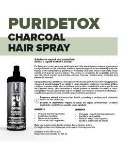 Puri Detox Charcoal Hair Spray - Al Carbone Attivo - Purificante e Detossinante - 250 ml - Jungle Fever